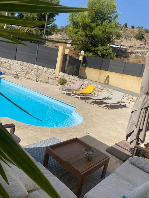 Detente Bas De Villa Jacuzzi, Piscine A 15 Min De Nice Карос Екстериор снимка